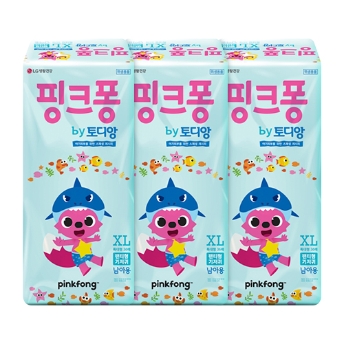 토디앙 핑크퐁 팬티 특대형 남아 36P * 3팩