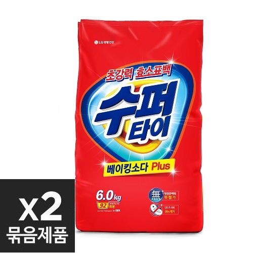 수퍼타이 표백 리필 6KG(2개_1박스)