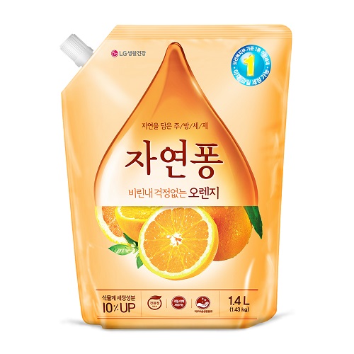 자연퐁 주방세제 오렌지 리필 1.4L