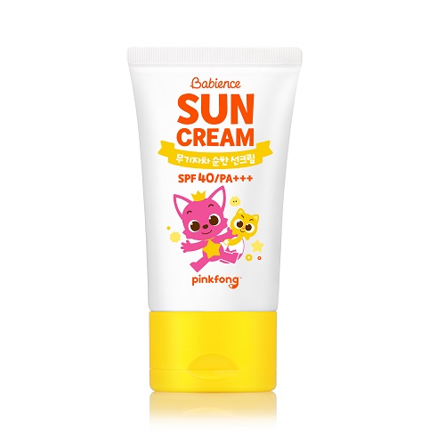 베비언스 핑크퐁 무기자차 순한 선크림 60ml