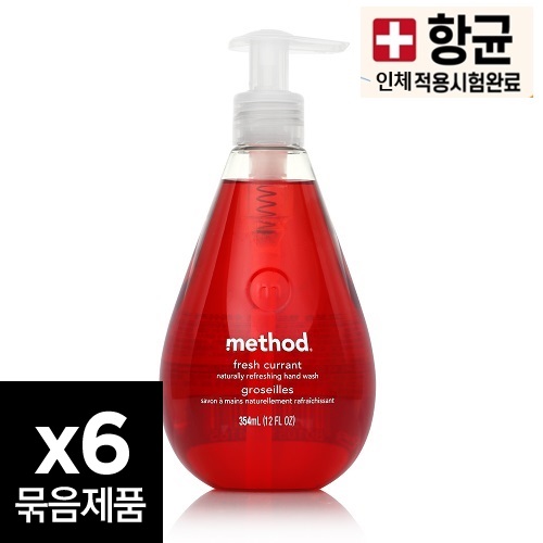 메소드 고보습핸드워시 후레쉬커런트354ml X 6개