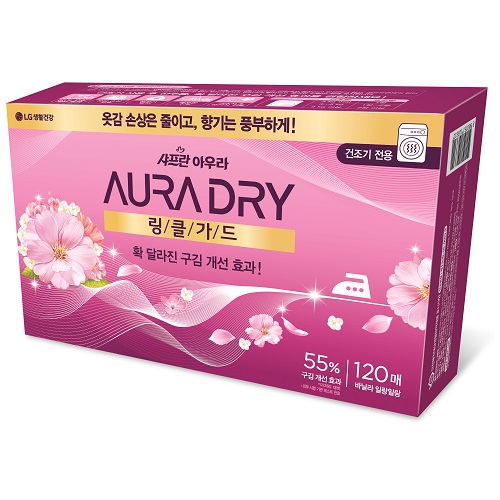 [창고대방출] 아우라 드라이시트 링클가드(구김개선) 120매