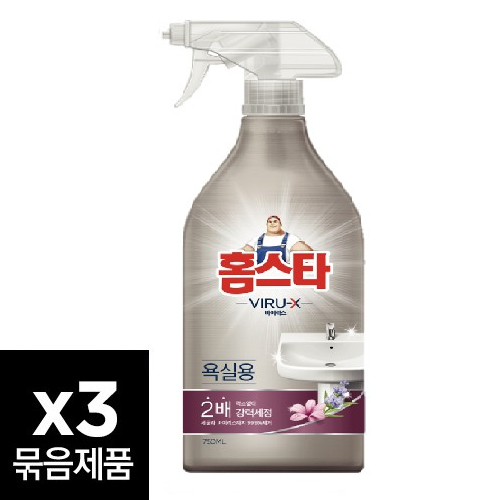 홈스타 바이럭스 세정제 욕실용 750ML*3